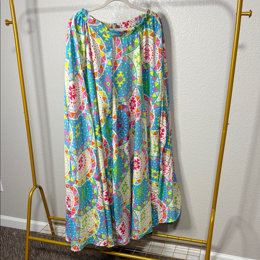 Magic Colorful Geometric Maxi Skirt